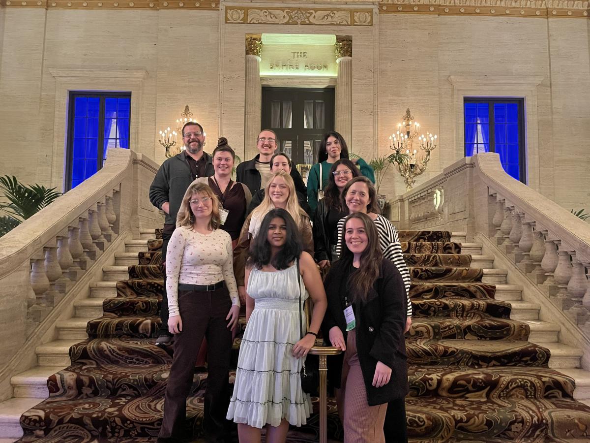 Karin Coifman, Ph.D., accompanied a large group of Kent State students to the Midwest Psychology Association annual conference in Chicago in April 2025.