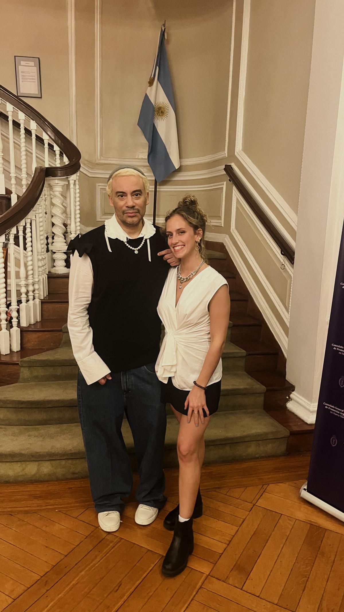 Kaleigh McGreal with VICTOR dE SOUZA.