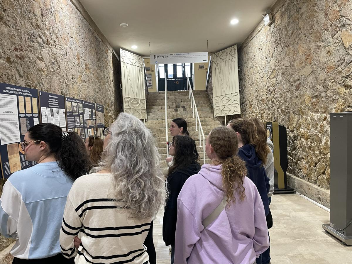 Students tour the historic Olympic Games sites in Greece.