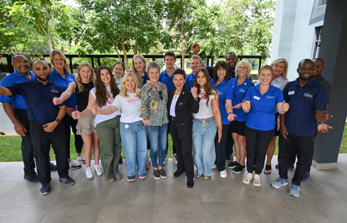 Visiting volunteers and the Starkey Hearing Institute staff in Zambia.