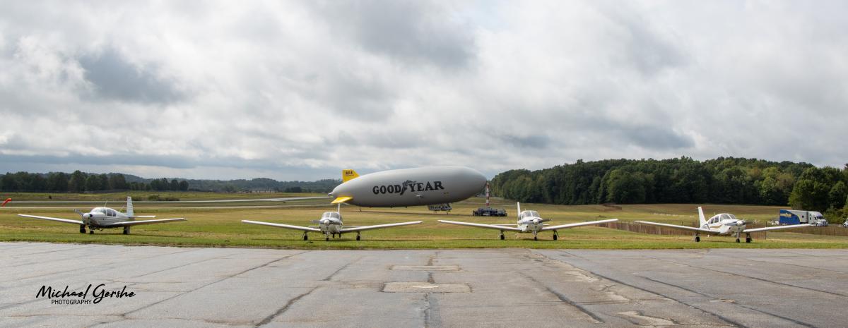 Wingfoot One at the 妖姬直播 State University Airport. Wingfoot One at the 妖姬直播 State University Airport.