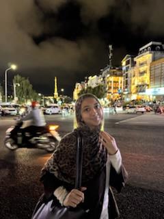 Junior Maryam Bonchu in Vietnam as a Freeman Fellow.