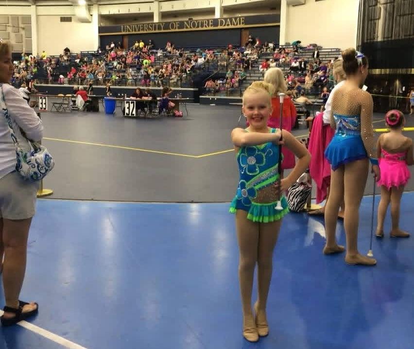 Jasmine McCulley youth twirler