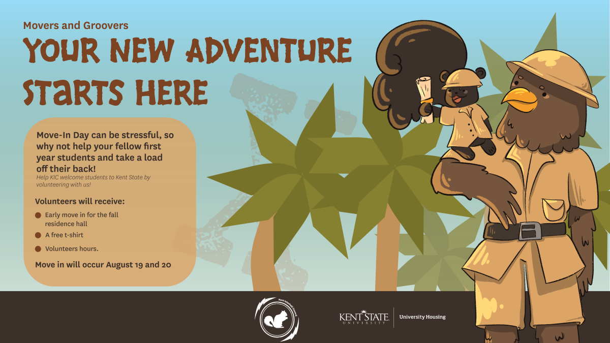 Movers and Groovers Flyer with safari theme