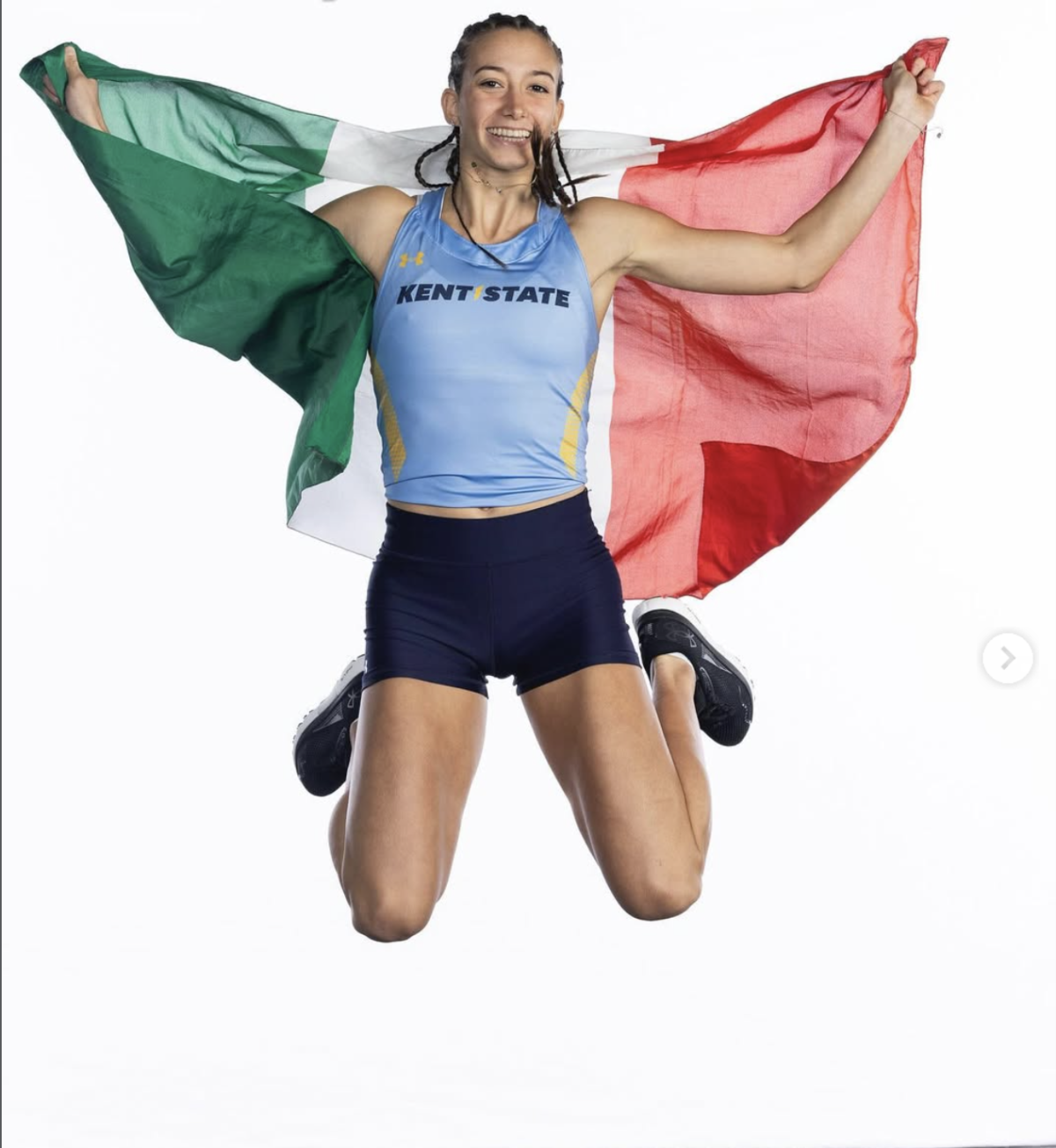 Matilde Carboncini competes for Kent State, hails from Italy