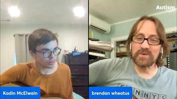 McElwain interviewing Wheatus member Brendan B. Brown