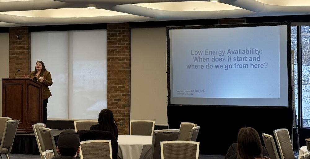 Meghan Magee, Ph.D., presenting at the 2026 Exercise Science Conference