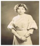 A dated photo of Minta L. Blackburn