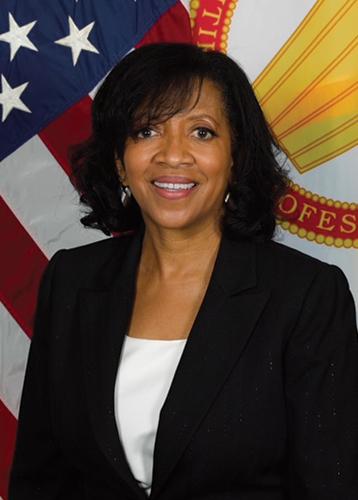 Headshot of Patricia “Trish” McDaniel, Ph.D., a 1983  alumna and senior executive research scientist of chemistry in the U.S. Army.