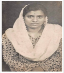 A dated photo of Pushpa V. Aggarwal