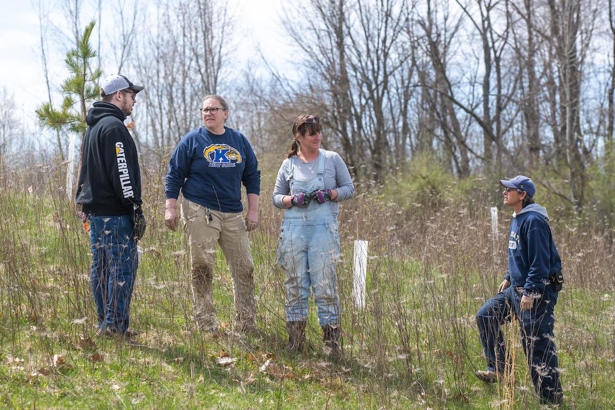 Bekkah Berryhill at a tree planting event.