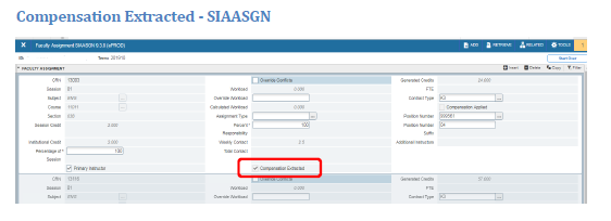 checkbox shows compensation extracted