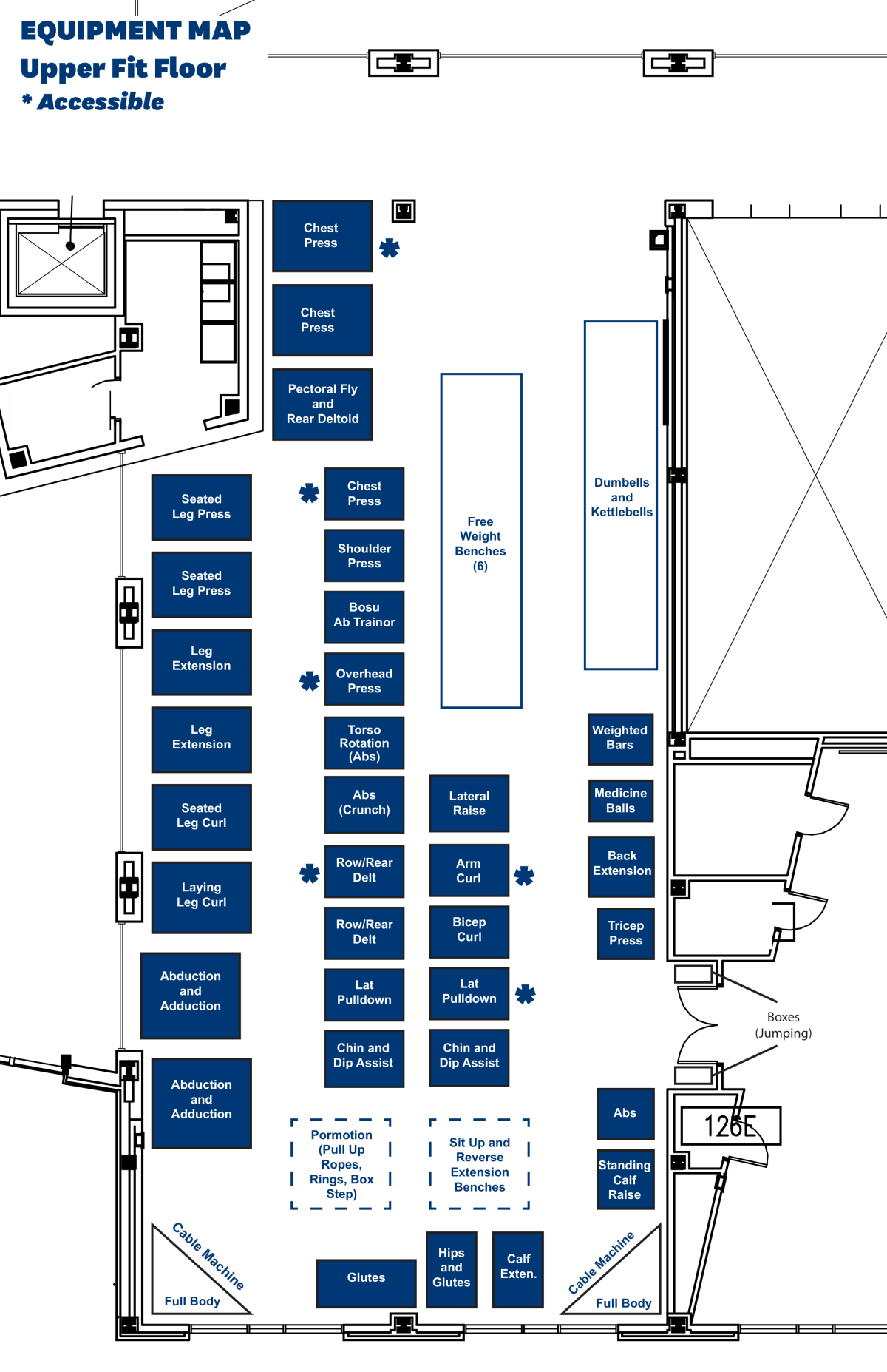 SRWC Upper Floor Map
