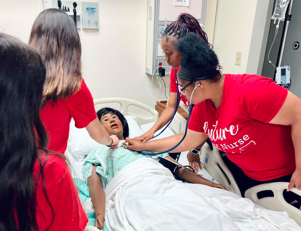 Students from University Hospitals Future Nurse Academy.