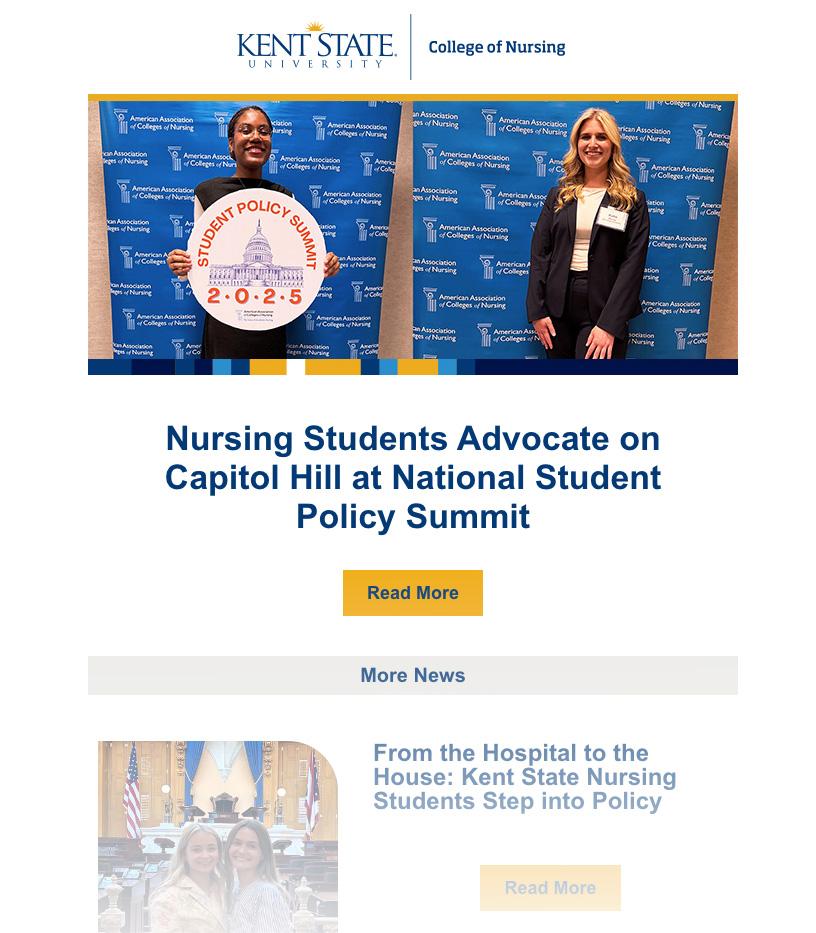 Screenshot of the summer 2025 Touch Point online magazine email
