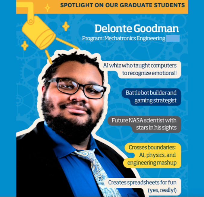 Student spotlight on Delonte Goodman Student spotlight on Delonte Goodman