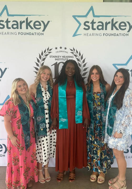 McCullough with other Delta Zeta members and a Starkey Institute honoree.
