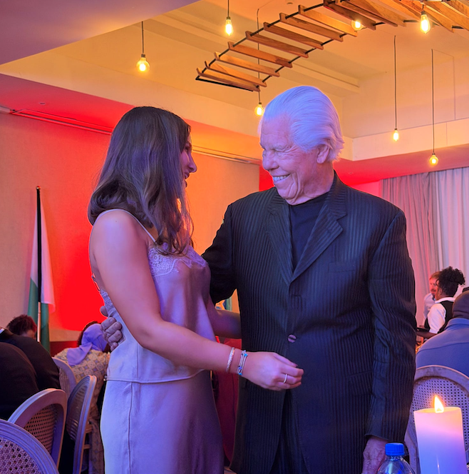 McCullough with Starkey Hearing Institute co-founder William Austin.