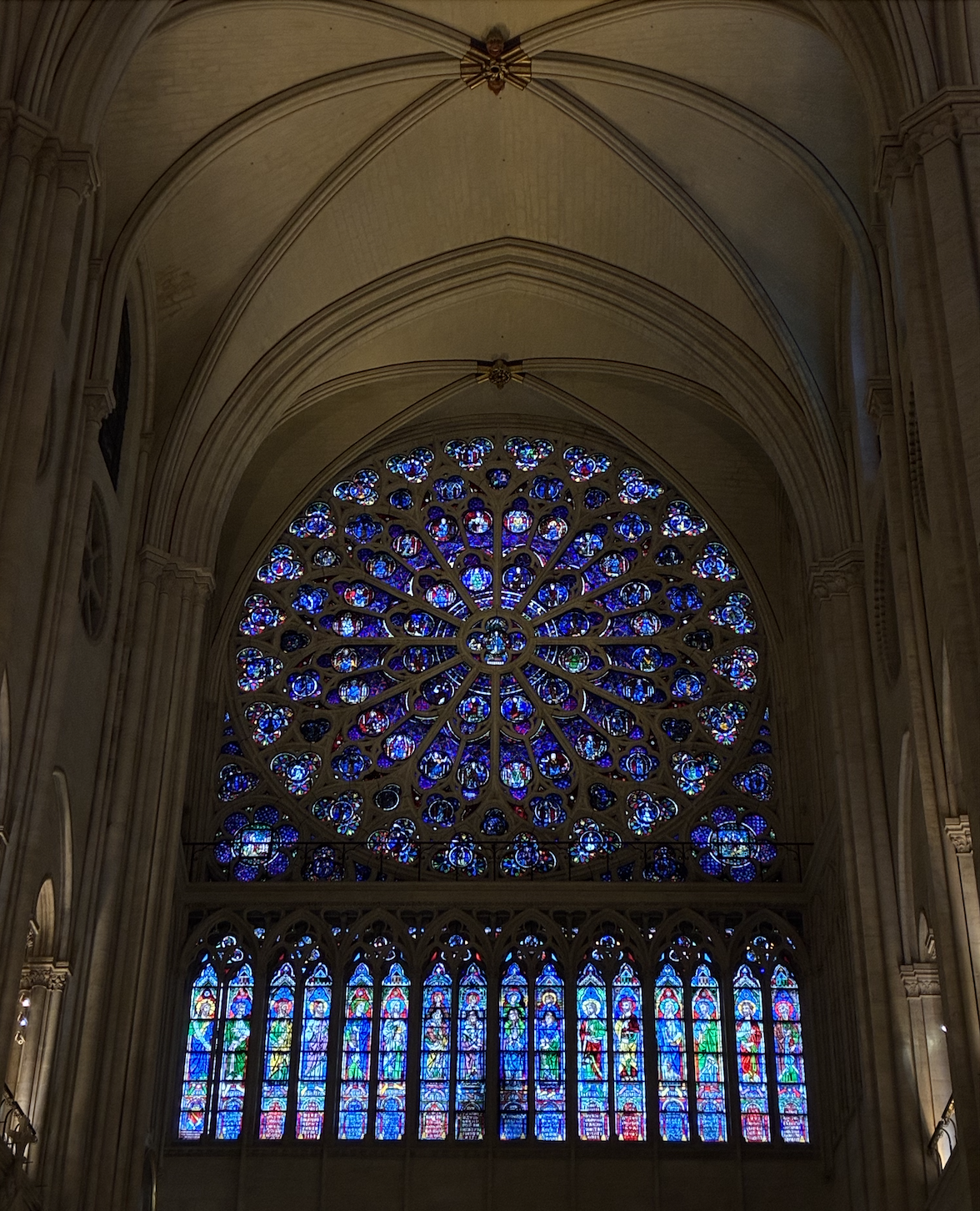 Stained glass in a cathedral