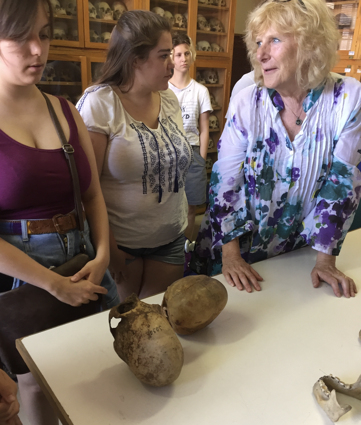 Dr. Spurlock and students at the University of Florence.