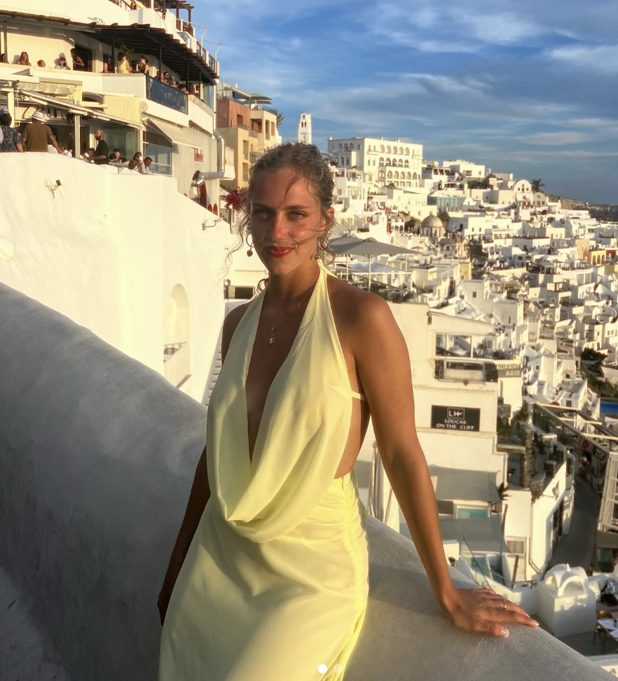 Kaleigh McGreal in Greece.
