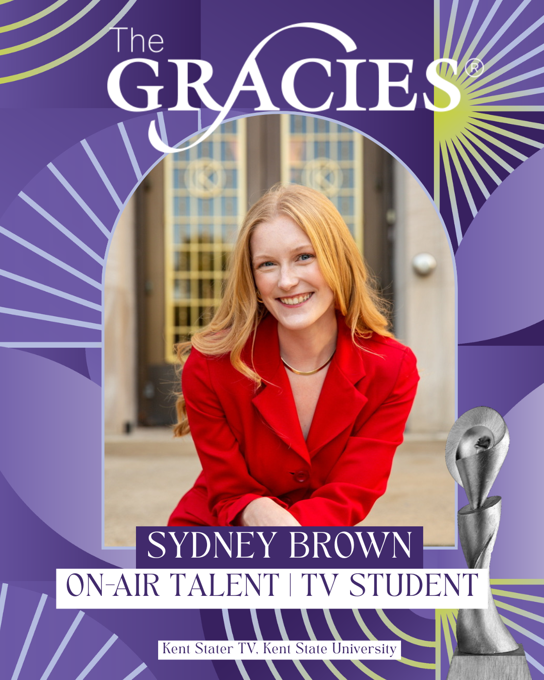 Sydney Brown has received a Gracie award for her student journalism work