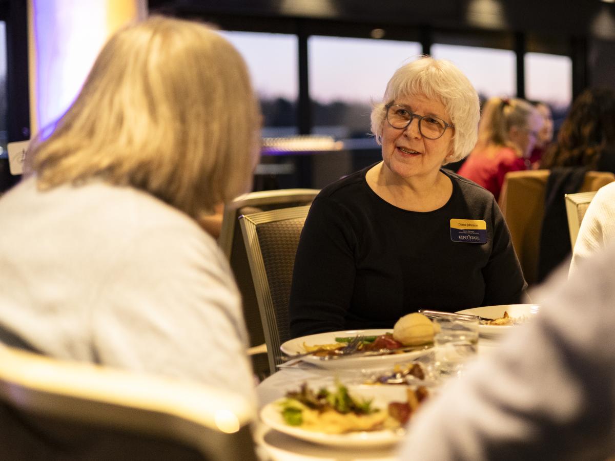 Table discussion at "Dinner with Friends."