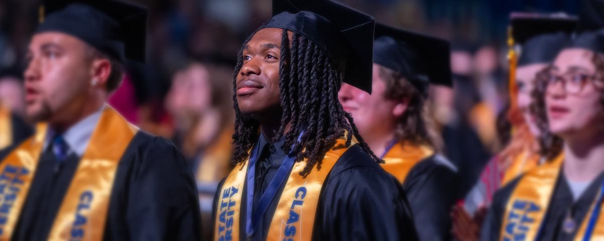 Anthony Claytor at commencement