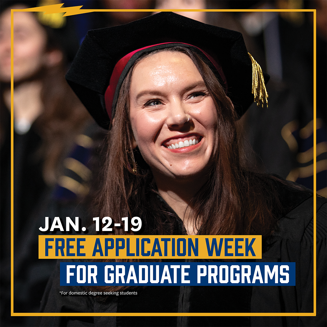 January 12-19 Free Application Week for Graduate Programs