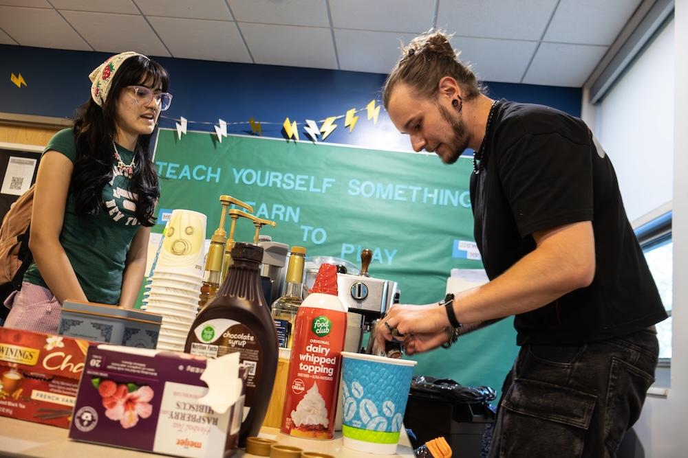 Wright Hall Coffee Pop Up, University Housing