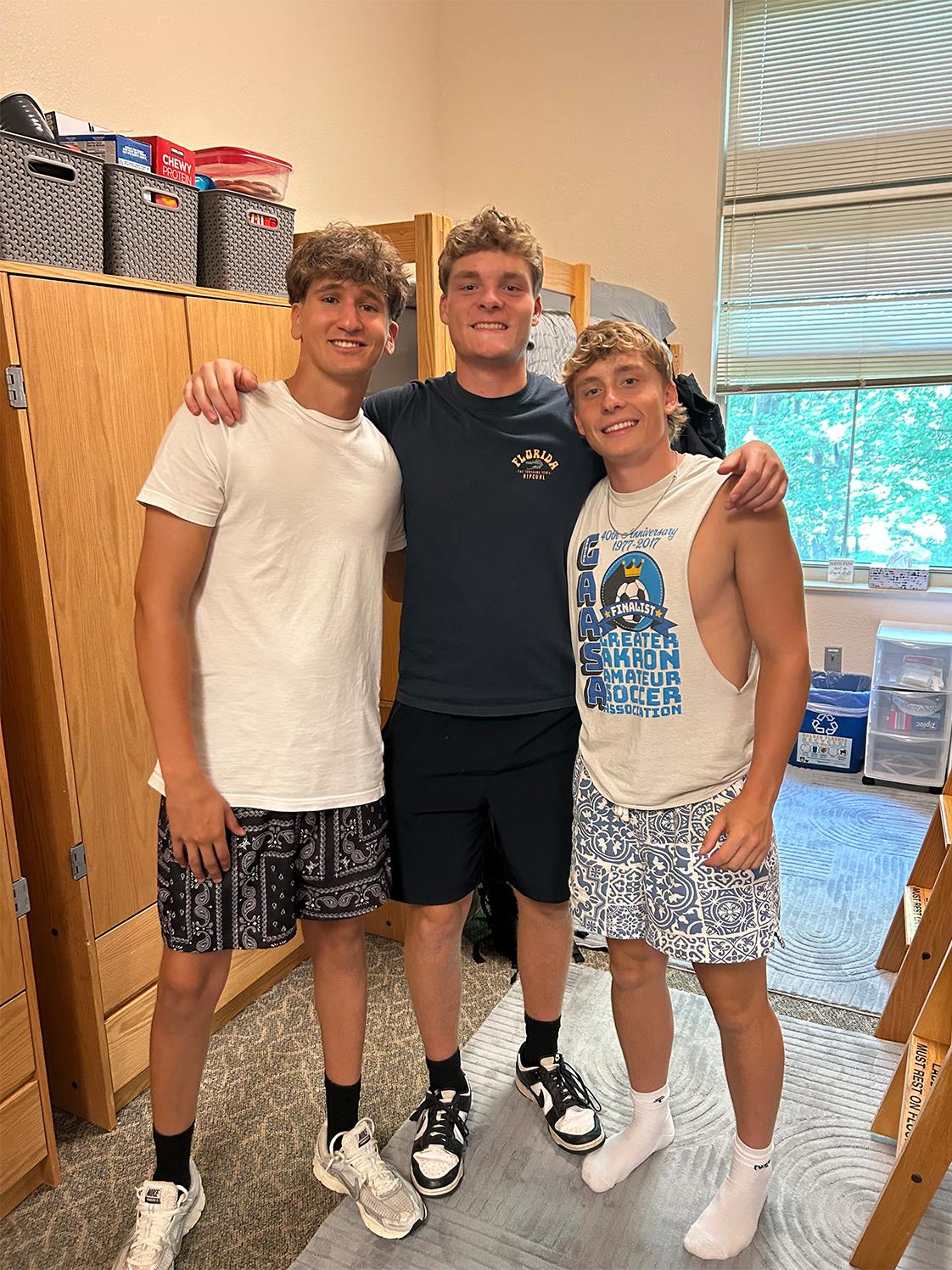 Brothers Will (center) and Ray Maynard (right), and and their roommate Jackson Green (left). Brothers Will (center) and Ray Maynard (right), and and their roommate Jackson Green (left).