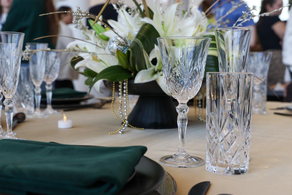 New Years Eve-themed table setting - HEM Design Challenge 2025