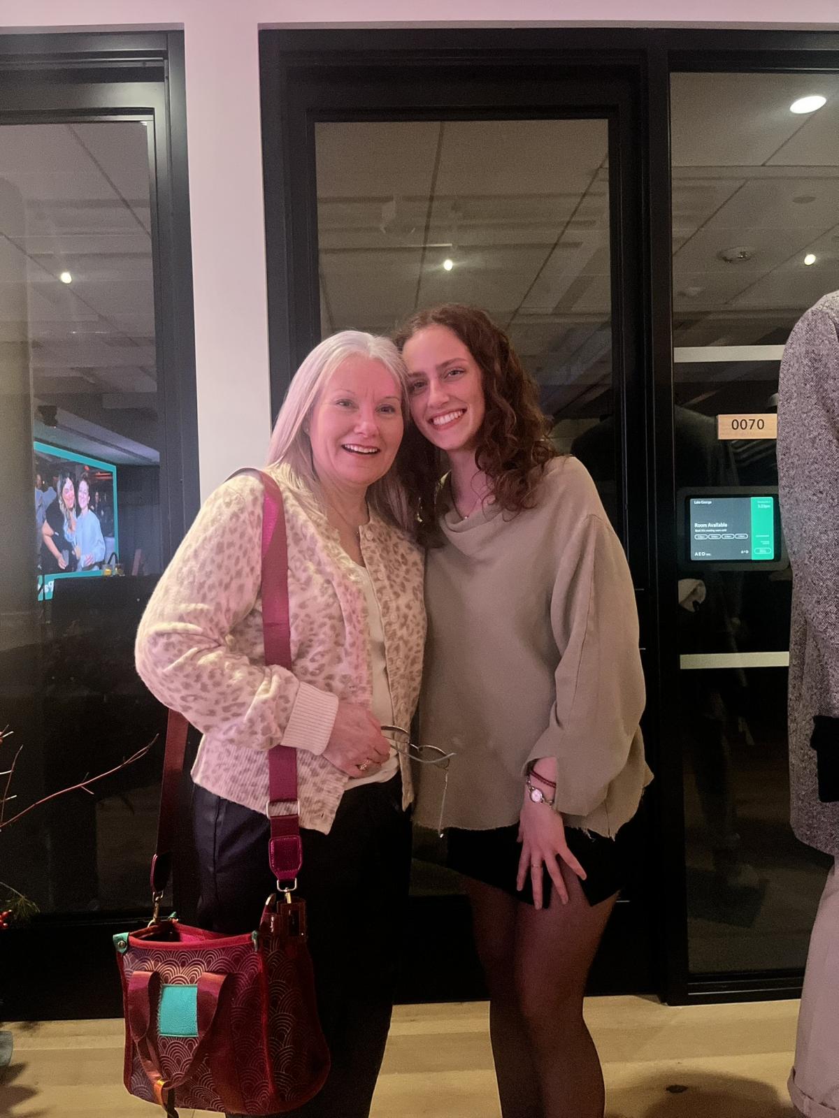 Kaleigh McGreal with her manager at Aerie.