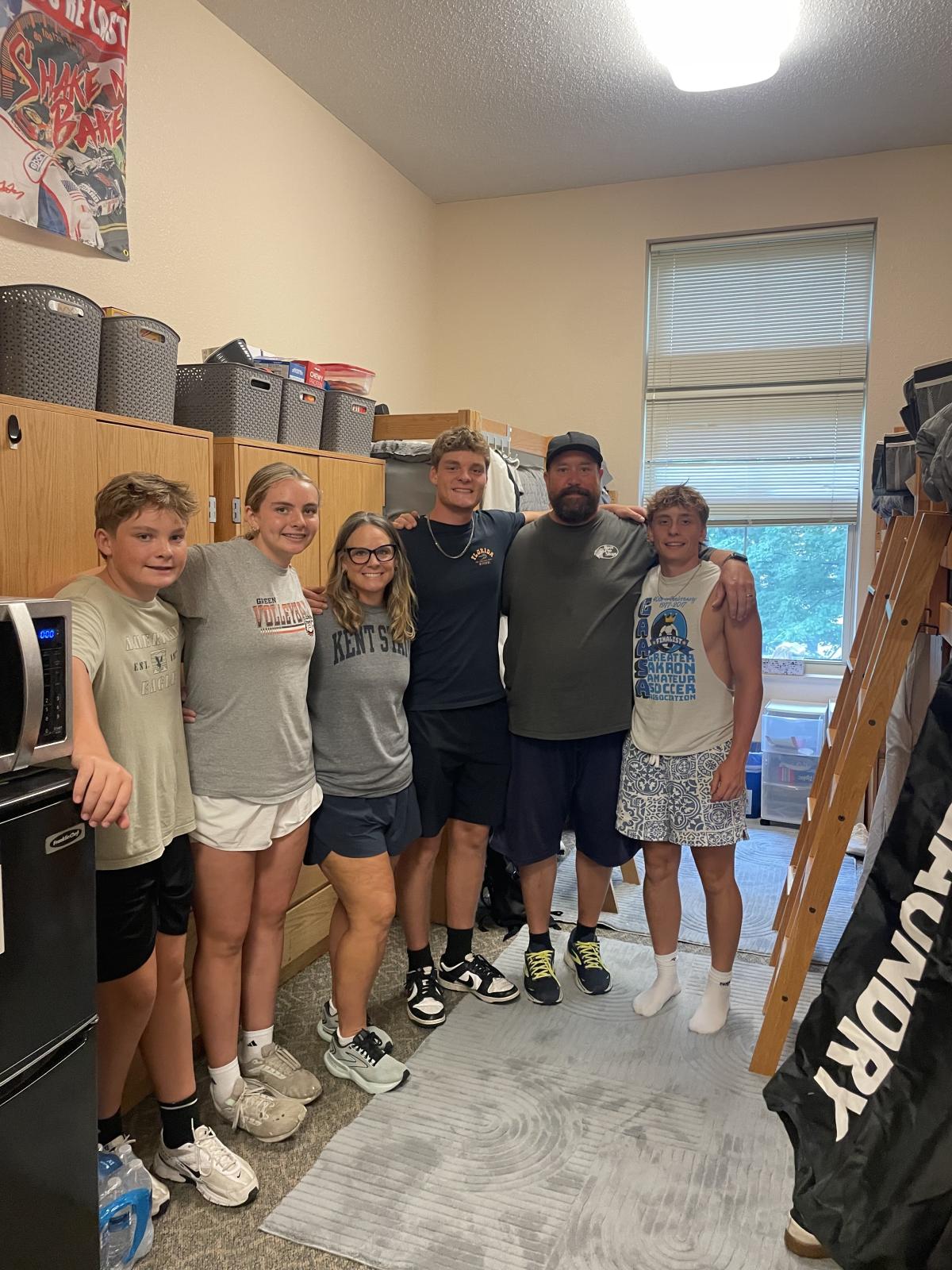 Brothers Ray and Will Maynard with their parents and siblings at move-in. Brothers Ray and Will Maynard with their parents and siblings at move-in.