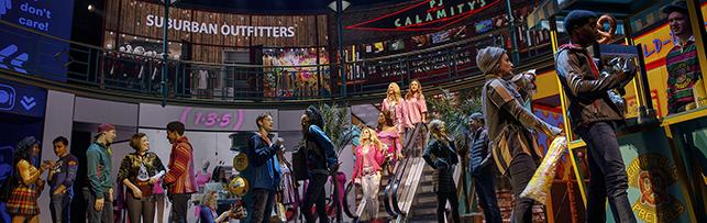 Boyich on the set of Mean Girls