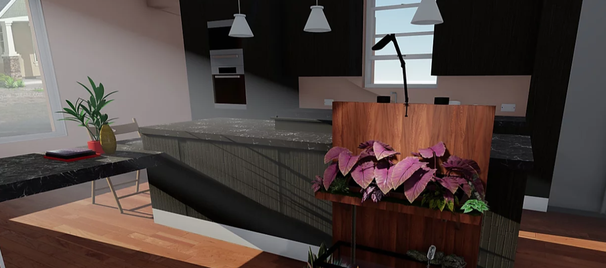 Biodesign team MECA rendering of home aquaponics ecosystem, Image copyright MECA