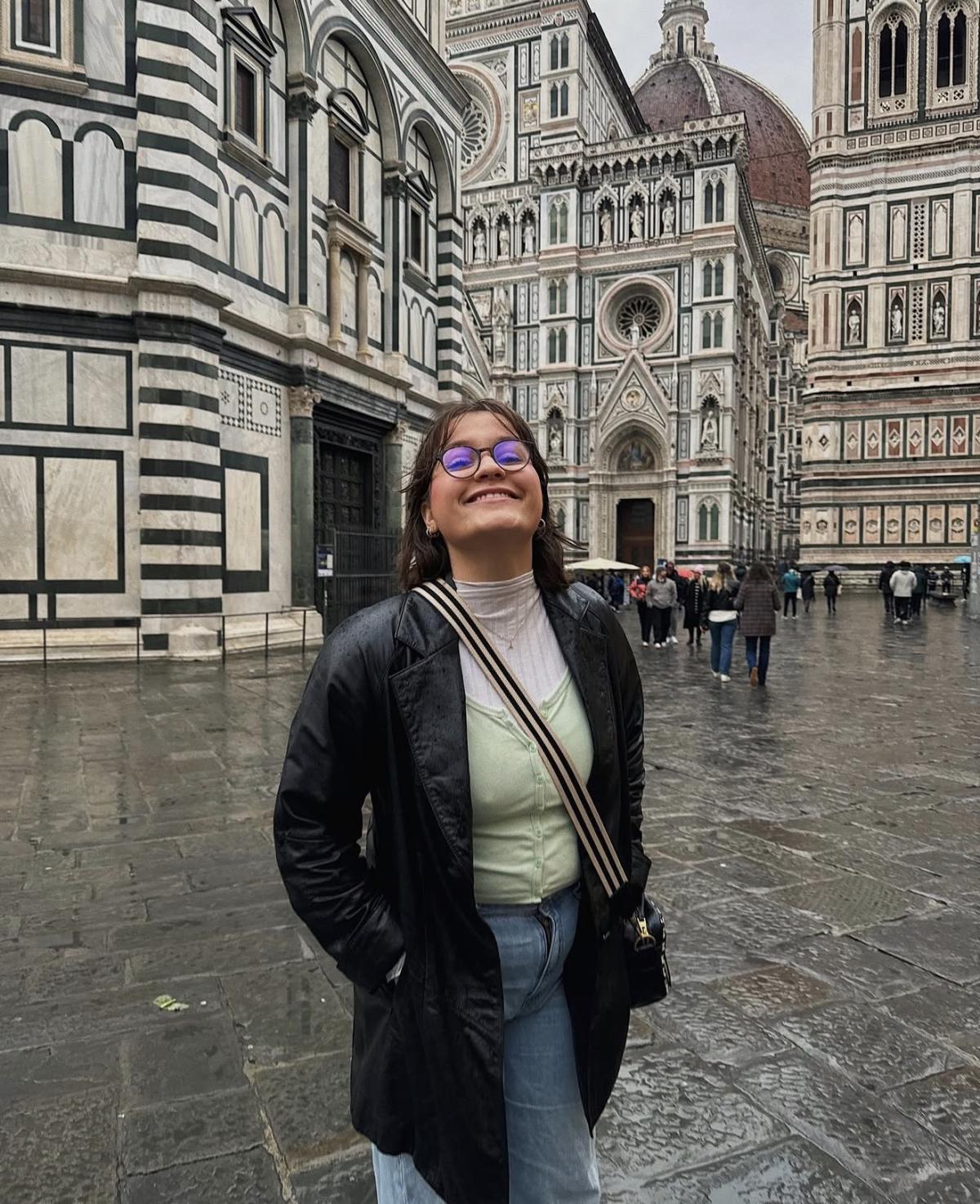 Ali in front of the Duomo