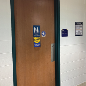 universal locker room door