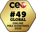Our Online MBA program is ranked #49 globally by CEO Magazine