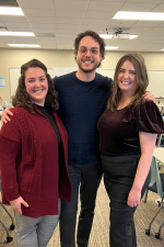 Three staff members of the Academic Success Center pose for a picture.