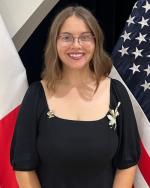 Molly McKnight at her Peace Corps swearing in ceremony 