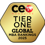 Our Full-Time MBA program is ranked Tier One globally by CEO Magazine