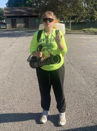 A photo of Madelyn at one of her summer internships.