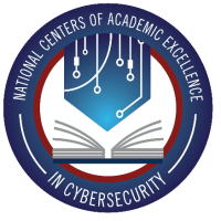 A government seal depicting a circuit board above an open textbook