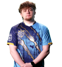 A headshot of Nate Eberhart, a member of the KSU Esports team