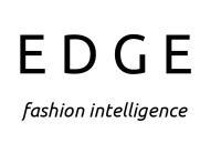 Black type logo that says "EDGE fashion intelligence"
