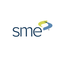 A small dual-helix of green and blue strands placed over the lowercase letters "sme"