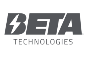 The word "BETA" with a lightning bolt through the "B"