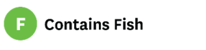Contains Fish Symbol (light green circle with "F")