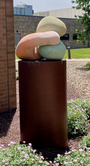 UH Healing Garden, Mary Case, Swallow the Echoes, Ceramic, Engobe, 2026